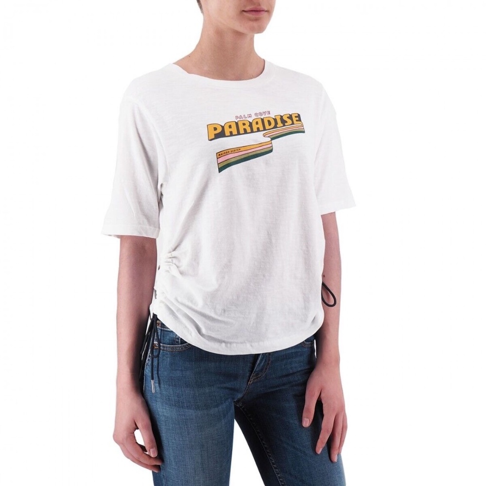 Scotch & Soda Size M New Tshirt Paradise summer top side tie
